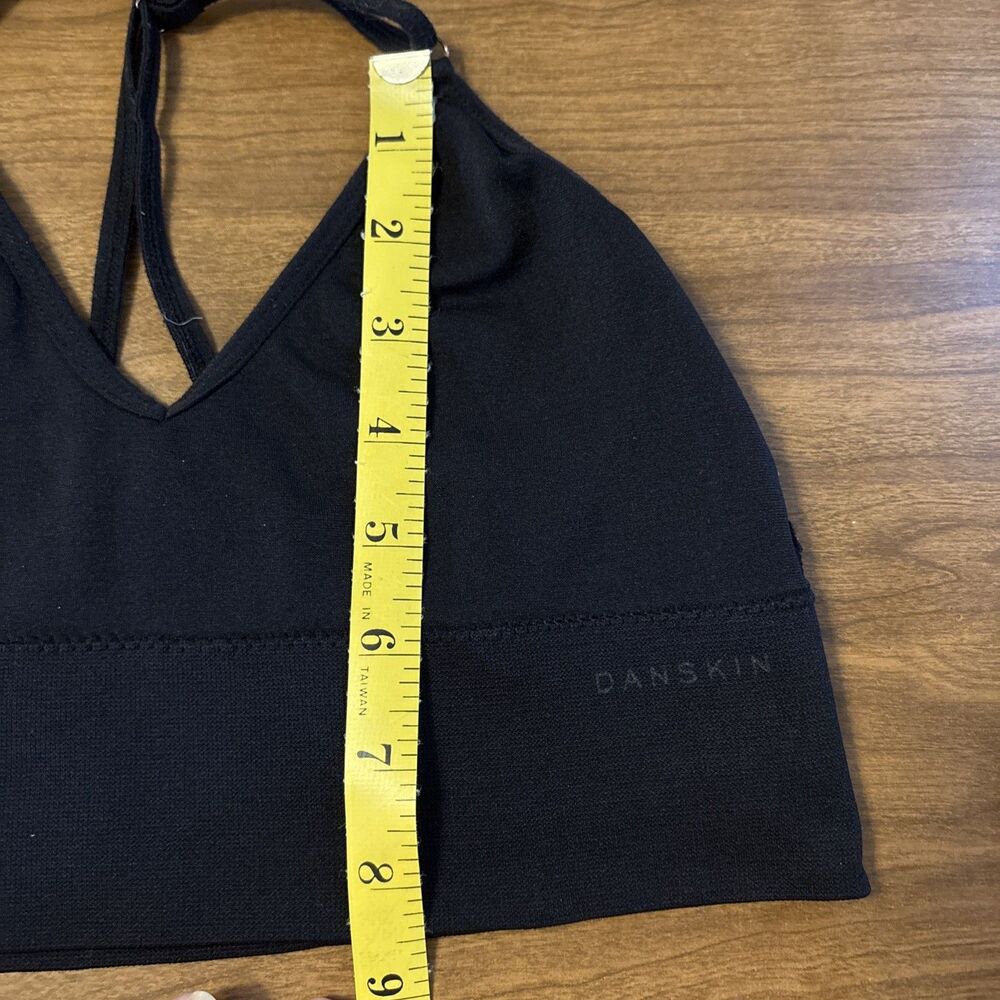 Women's /Junior Danskin NOW Racerback Sports Bra  Size M Black See Measurements - Picture 8 of 8
